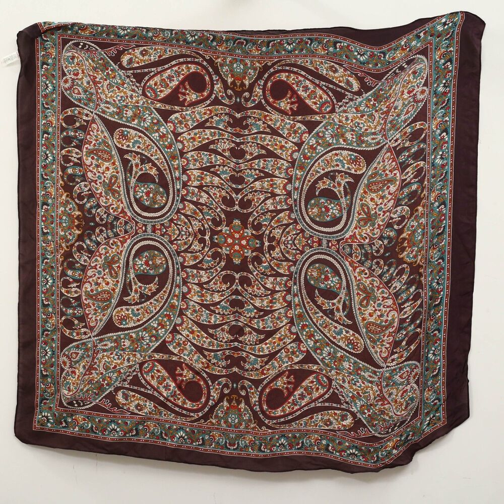 Free People So Silk Printed Bandana Scarf Tube Top Belt Paisley Wrap OS 291130